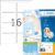 HERMA 4479 Address Labels, 100 Sheets, 88.9 x 33.8 mm, 16 per A4 Sheet, Pack of 1600, Self-Adhesive, Printable, Matt, Blank Paper Address Labels, White