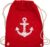 Shirtracer – Art Outfit Anchor, Flowers & Co. – Polka Dot Anchor – White – Gym Bag and Cotton Cloth Bag