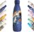 KollyKolla Stainless Steel Drinking Bottle, 500 ml, 3D Print Drinking Bottle, Sports, Suitable for Carbonated Drinks, Leak-Proof Thermos Flask, BPA-Free, Drinking Bottles for Children, School, Sports