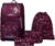 Schneiders Ergoplus Berry Blossom School Bag Set (8 Pieces) – Convertible Girls‘ School Bag with LED, Ergonomic & Sustainable, Super Light (950 g), 22 L, Pink/Pink, Includes Accessories & Notebook Box