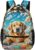 Children’s School Backpack Animal Beagle Hound Art – Non-Slip Carry Handles + Sturdy Stitching