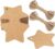 G2PLUS Brown Star Christmas Gift Tags with String: 6 cm, Pack of 100