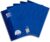 Oxford College Notepad, A4 Squared, 80 Sheets, Punched, Blue, Pack of 5
