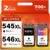 545XL 546XL Ink Cartridges Replacement for Canon Ink Cartridges PG-545XL CL-546XL 545 546 Printer Cartridges for Pix ma TS3350 TS3450 TR4550 TR4650 MX490 MX495 TS3150 TS3440 TR4551 TS3151 TS3355 MG2550s MG2555s