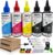 COCADEEX Refill Kit Compatible with Canon Ink Cartridge PG-560 CL-561 PG-540 CL-541 PG-540XL CL-541XL 560XL 561XL 540XL 541XL PG-40 CL-41 Series, 5 Bottles Ink with Refill Tool (2BK 1C 1M 1Y)