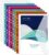 Fhlbestyu Pack of 10/20 A4 Document Folders, Document Bag A4 for Filing, Waterproof, Document Folders for Organising Documents with 11 Binder Holes, Velcro Fastening, Label Bag (10 Pieces, Colourful)