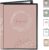 Report Folder, 20 A4 Premium Transparent Pockets, Protection, Storage of Reports, Document Folder for Primary School Documents, Reports, for Girls, Wreath Pink