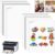 50 Sheets Waterproof Printable Vinyl Sticker Paper White A4 Sticker Printing Paper Self-Adhesive Vinyl Film Sticker Paper for Printing for Inkjet Printers 21 x 30 cm