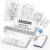 HPRT Portable Printer Wireless for Travel, Supports 8.5 x 11 Inch US Letter, Bluetooth Thermal Printer Compatible with iOS, Android & Laptop, Inkless Mobile Printer for Office, School, White/Grey