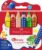 Faber-Castell Grippy 110635 Set of 6 Jumbo Colouring Pencils for Toddlers, Easy Wipe Clean Colouring Pencils for Children, Ergonomic Triangular Shape, Thick Colouring Pencils, 10 mm Thick Lead