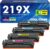 219X 219A MFP 3302FDWG Toner: With Chip Compatible Replacement for HP Color LaserJet Pro MFP 3302FDWG Toner 3302SDWG 3302FDNG 3302FDW 3302SDW 3302FDN 3202DN 3202DW 219 Black Cyan Magenta Yellow 4-Pack