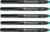 Faber-Castell 205007 Multimarker Permanent Line Width M Black Pack of 5
