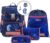 Step by Step Space School Bag Set, 5 Pieces, Ergonomic Satchel with Reflectors, Height Adjustable with Waist Belt, from 1st Class, 20 Litres, Star Seahorse Zoe – Purple/Black, 20 l