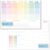 Häfft Trendstuff Weekly Planner / A4 Pad in Rainbow Colours / Without Fixed Date / 50-Sheet Organiser with To Do List and Shopping List / Large Box for Notes and Much More / Carbon Neutral and Sustainable [German Language]