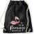 MoonWorks Gym Bag Flamingo Ich Bin EIN Flamingo ich darf das Saying Dandelion [German Language]