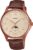 Casio MTP-M110RL-5AVER Men’s Quartz Watch with Beige Dial Brown Leather Strap