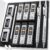 Nicpro Set of 2 Mechanical Pencils with Case, Automatic Metal Mechanical Pencils 0.5 mm and 0.7 mm, 6 Pieces HB Pencil Leads, 2 Erasers for Writing, Engineering Drawing, Sketching