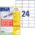AVERY Zweckform 6602 Address Labels (1,200 Plus 360 Extra Adhesive Labels, 70 x 36 mm on A4, Matte Paper, Printable Sender Labels, Self-Adhesive Address Labels with Ultragrip), 65 Sheets, White