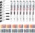 Calligraphy Set, 8 Calligraphy Pens with Interchangeable 72 Ink Cartridges in 12 Colours, Calligraphy Set Beginners with 8 Different Tip Sizes for Beginners Writing Drawing