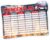 itenga Timetable DIN A4 Magnetic Fire Brigade Motif 31 x 22.5 cm Wipeable e.g. for the Fridge