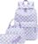 LEDAOU School Backpack Boys Teenagers Children Teenagers Girls Daypack Girls Leisure Backpack White Daisy Black Backpack, Violet-White, L, Modern