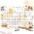 TOBJA Timetable Wipe Clean Self-Adhesive Horse Design DIN A4 Reusable with Water-Soluble Edding Pen for Back to School & Filling Sugar Bag Girls (Horses Including Pen)