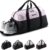 Fitgriff® Sports Bag & Travel Bag V2 for Men and Women – with Shoe Compartment & Wet Compartment – Bag for Sports, Fitness, Travel – Training Bag, Gym Bag, Black / Pink