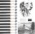Pencil Set 14 Drawing Pencils, Drawing Pencils Professional Set with Pencil Sharpener and Eraser, Pencils Drawing Set for Artists, Children, Adults, Drawings, Sketching Lovers