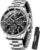 SAPPHERO Watches Men’s Chronograph Analogue Quartz 50 m Waterproof Watch Men’s Fashion Casual Business Men’s Watches with Calendar Stainless Steel Strap Watch Gift for Men