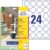 AVERY Zweckform L3415-10 Round Labels (240 Stickers on 10 Sheets, for Printing, Self-Adhesive, Diameter 40 mm, A4, Adhesive Dots for Labelling Documents, Products) White