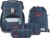 Step by Step Basis Blue Lines School Bag Set, 4 Pieces, Blue, Ergonomic Satchel with Reflectors, Hip and Chest Strap, for Children from 1st Grade, 20 Litres, Blue Lines, Casual
