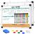 Weekly Calendar Whiteboard and Cork Board Combo for Wall 17″ x 13″ Reversible Dry Erase Double Sided Whiteboard with Aluminum Frame for Planning Office Kitchen School