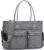 RAINSMORE Teacher Bag Women’s Large Laptop Bag 15.6 Inch Work Bag with Insulated Bag Plain Nurse Bag for Work School Office Business University Grey