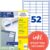 Avery Zweckform 3650 Universal Labels 48×21 mm for Inkjet Laser Copy White