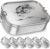 Children’s Stainless Steel Lunch Box with Compartments, 800 ml, Leak-Proof, Bento Box with Divisions, Variable, Lunch Box, Nursery School (PH2, 3 Compartments)