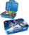 Jarlson® Billi Lunch Box for Children with 4 Compartments, with Extra Closure, TÜV Tested, Lunch Box Made of Tritan, Bento Box Leak-Proof, Lunch Box for Nursery School, School, Astronaut Blue