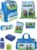 Familando School Bag 1st Class · Ergonomic Satchel · School Bag for Boys and Girls, Super Mario Game, 9-piece set with sports bag