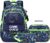 Makukke School Backpack Set for Teenagers Boys, Gamer School Bags with Lunch Box and Pencil Case, Gifts Cool School Bag for Primary and Middle School