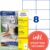 AVERY Zweckform LR3427-10 Recycled Labels (80 Address Labels, 105 x 74 mm on A4, 100% Recycled Paper, Printable Shipping Labels, Self-Adhesive Shipping Labels), 10 Sheets, Natural White