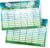 itenga Timetable DIN A4 Football Motif Double-Sided One Side Wipeable 300 g Cardboard Suitable for Back to School Boys and Girls