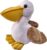 Wild Republic Pocketkins Eco Pelican Plush Toy, 12 cm, Plush Toy, Made from Recycled Materials, Environmentally Friendly
