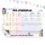TOBJA Magnetic timetable for primary school – cute monster design, timetable wipe clean for boys and girls, timetable 1st class (without pen)