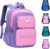 Personalised School Backpack Children with Name Embroidery, School Children’s Backpack for Girls & Boys, Waterproof School Bag, School Bag, Large Capacity, Multi-Pocket School Bag