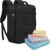Lubardy 40L Laptop Backpack Men’s Waterproof 17.3 Inch with 3 Storage Pockets Travel Backpack for Work School Weekend Travel Black, black, Rucksack