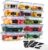 Hibisaws Food Storage Containers with Lid, Freezer Containers, Food Boxes, BPA-Free and 100% Airtight, Transparent, 6 x 1 L & 6 x 0.5 L, Food Prep Boxes, Tupperware Set