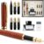 Wordsworth & Black Calligraphy Pen Set Including Ink Bottle, 6 Ink Cartridges, Ink Converter, 6 Replacement Nibs, Luxury Bamboo Journaling, Soft Writing Feeling Pen [Rosewood]