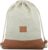 Johnny Urban “Luke” Canvas Gym Bag – Hipster Gym Bag – Sports Bag – Backpack for Men and Women with Inner Pocket – Made of Durable Cotton Canvas and Vegan Leather, beige