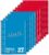 Limit College Notepad A4 80 Sheets, 5 Squares and 5 Ruled with Margin, Pack of 10 – Ideal for Students, Students and Office