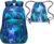 LEDAOU Backpack for Men and Women – Lightweight Waterproof Daypack – Minimalist School Backpack + Laptop Bag (up to 15.6 Inches) – Ideal for University, Travel & Everyday Use, Galaxy Blue+5017