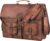 KPL 18 Inch Leather Briefcase Laptop Messenger Bag Best Computer Shoulder Bag Handmade Bag for Women Men Brown L School Bag